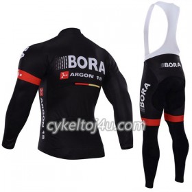 Cykeltrøje Langærmet + Bib Cykelbukser 2017 Bora-Hansgrohe Dame N003